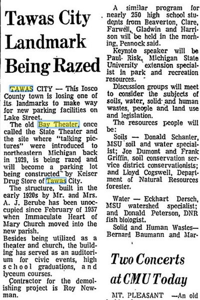 Rivola Theater (State Theater) - May 1970 Razed For Drug Store (newer photo)